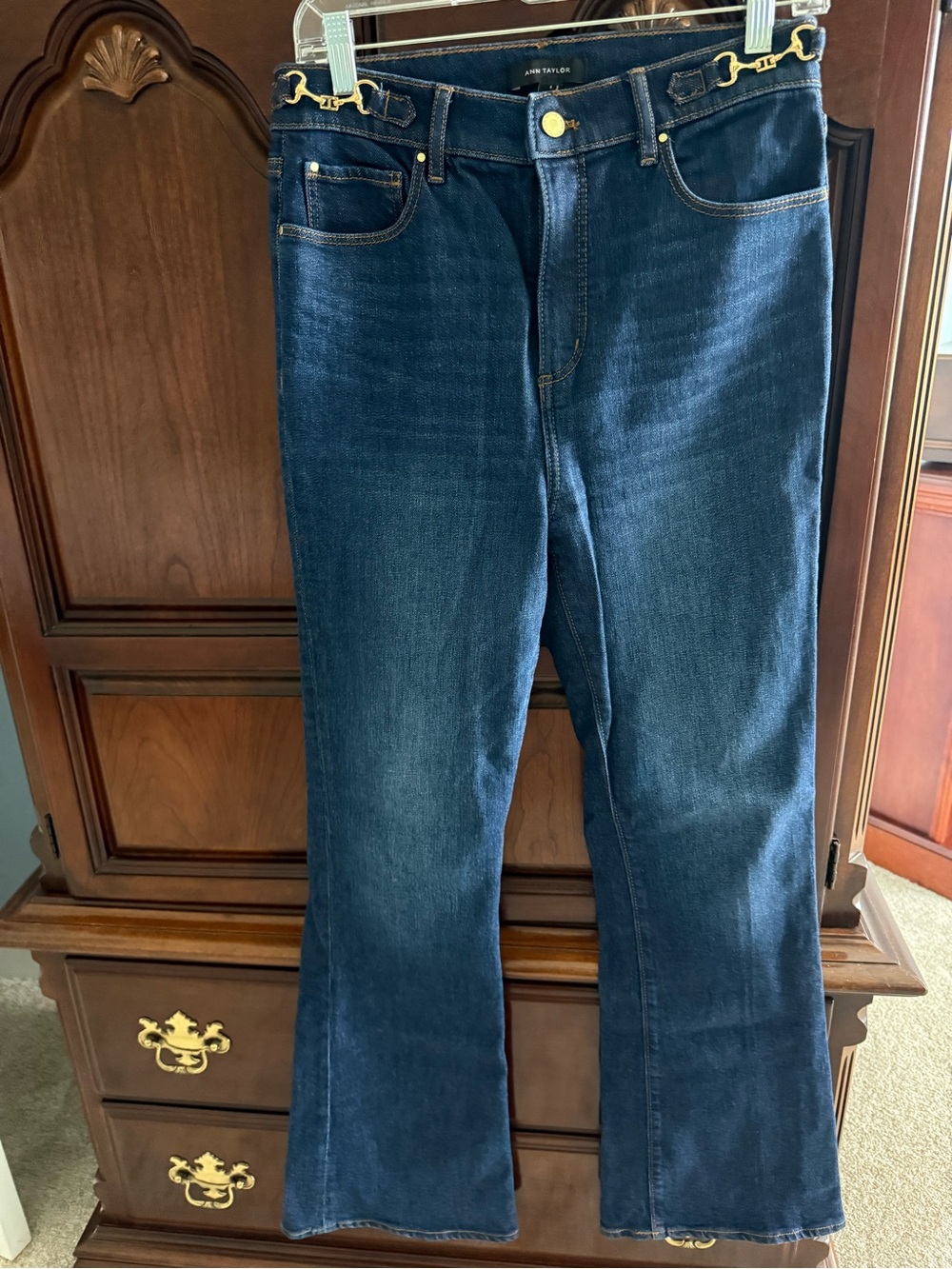 Ann Taylor Dark Blue Flare Jeans